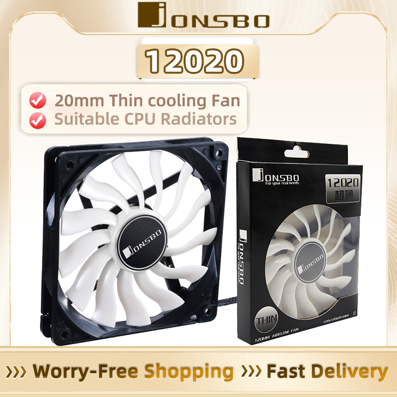 Pc Gaming Cpu - JONSBO 12020 120 มม.DC 12V 3Pin/4Pin