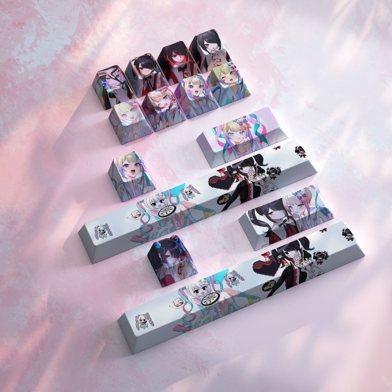 Pc Gaming Girl - NEW NEEDY GIRL OVERDOSE ธีมอะนิเมะคีย์แคป คีย์บอร์ดแบบกลไกน่ารัก