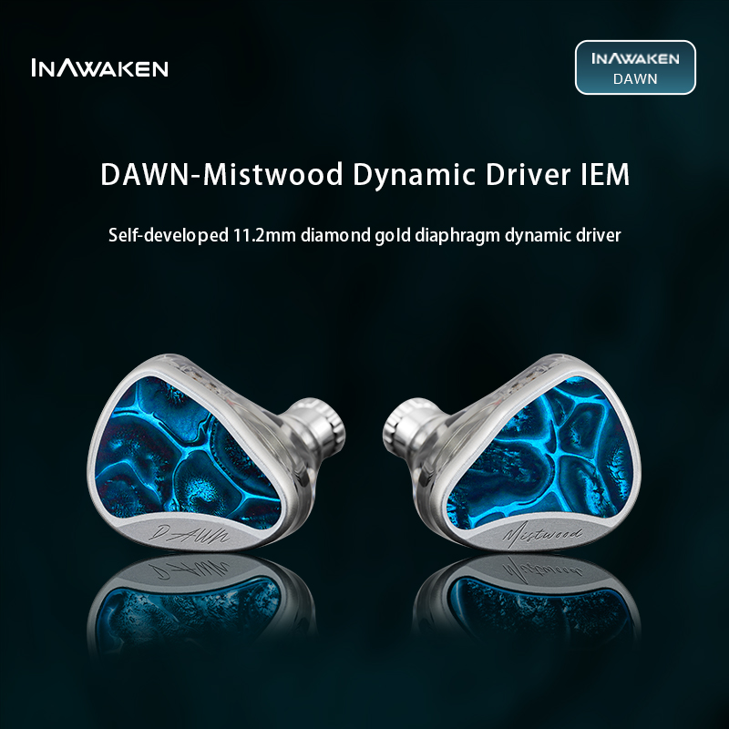 Pc Gaming Earphones - INAWAKEN Dawn Mistwood In-Ear Monitor ไดรฟ์ไดอะแฟรมขนาด