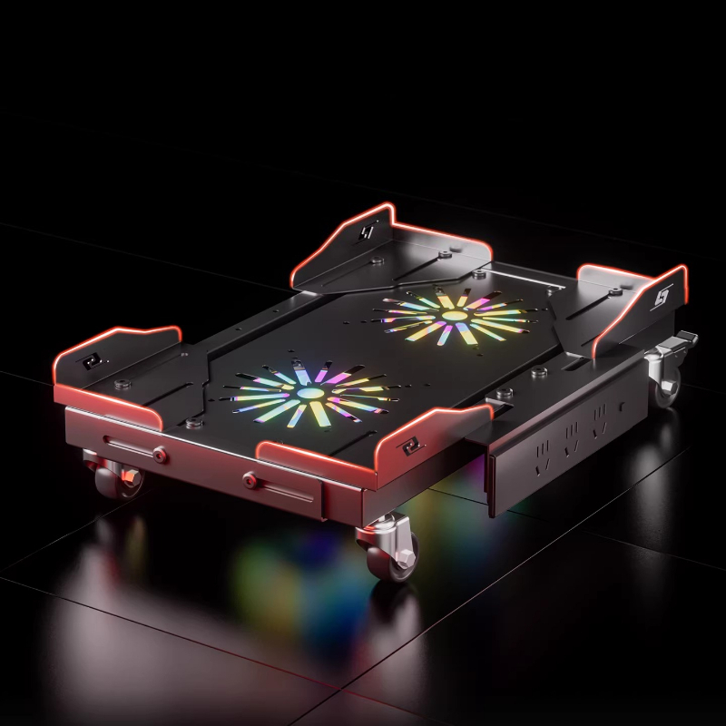 Pc Gaming Cpu - ขาตั้งเคสคอมพิวเตอร์แบบปรับได้ ฐานวางคอมพิวเตอร์อเนกประสงค์สำหรับการตั้งค่าเกม ที่วางซีพียูแบบโลหะ อุปกรณ์จัดระเบียบเดสก์ท็อปตามหลักสรีรศาสตร์