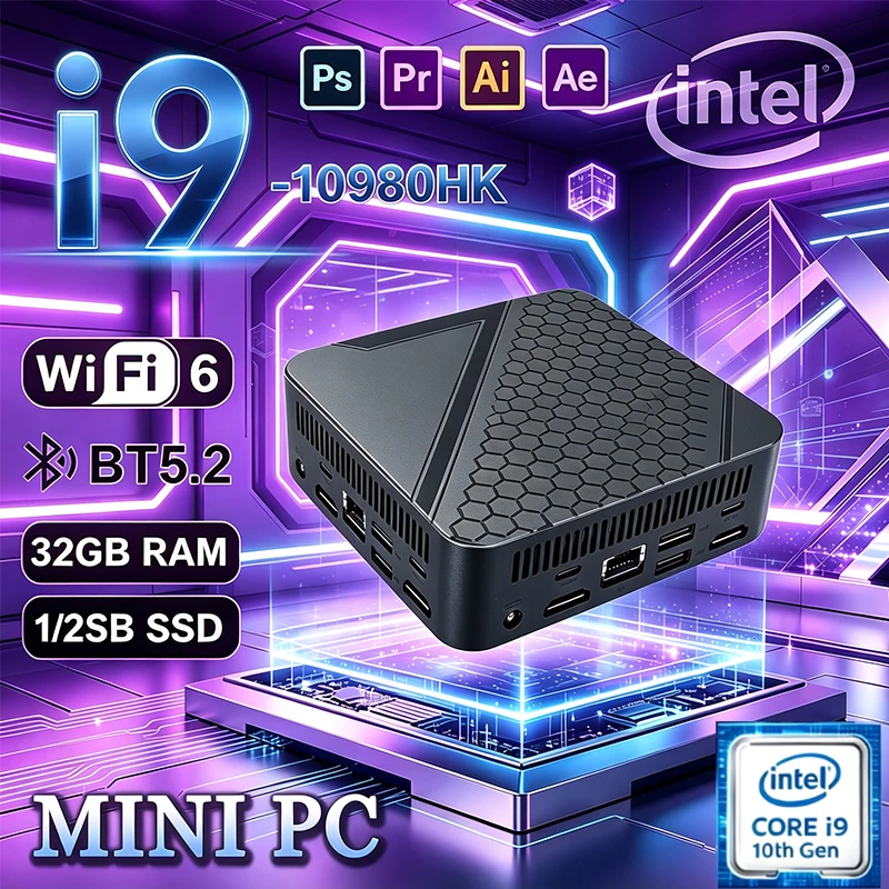 Pc Gaming Ram 32Gb - มินิพีซีอเนกประสงค์ Intel I9 10980HK มินิพีซี RAM