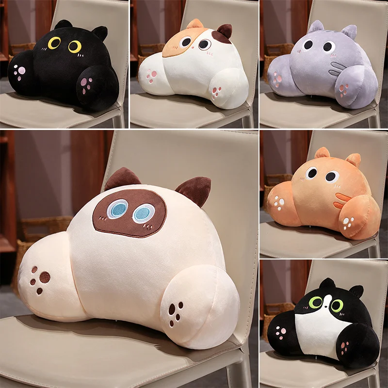 หนาแมวกลับเบาะสยาม Calico Cat  - Gaming Chair Lumbar Pillow บทวิจารณ์และราคา