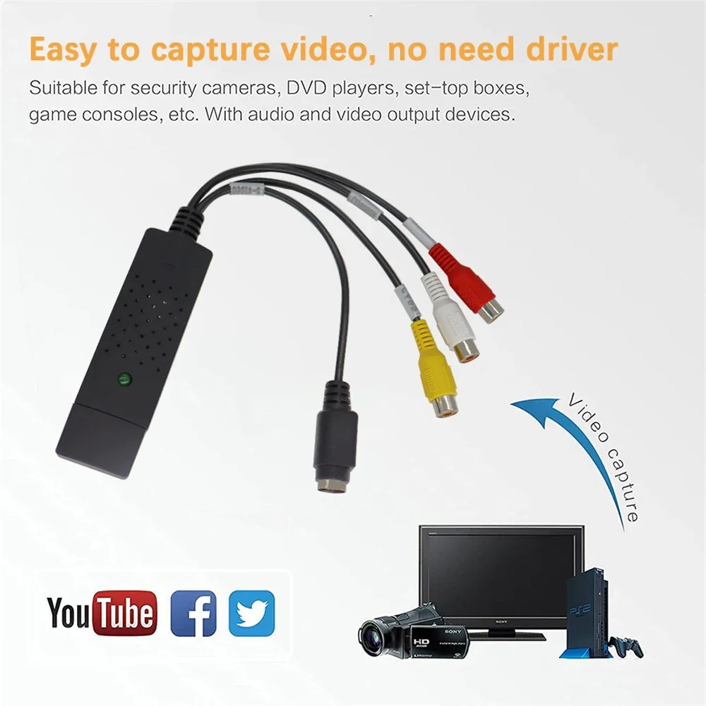 USB2.0 Audio Video Capture Car - Sound Card Usb บทวิจารณ์และราคา