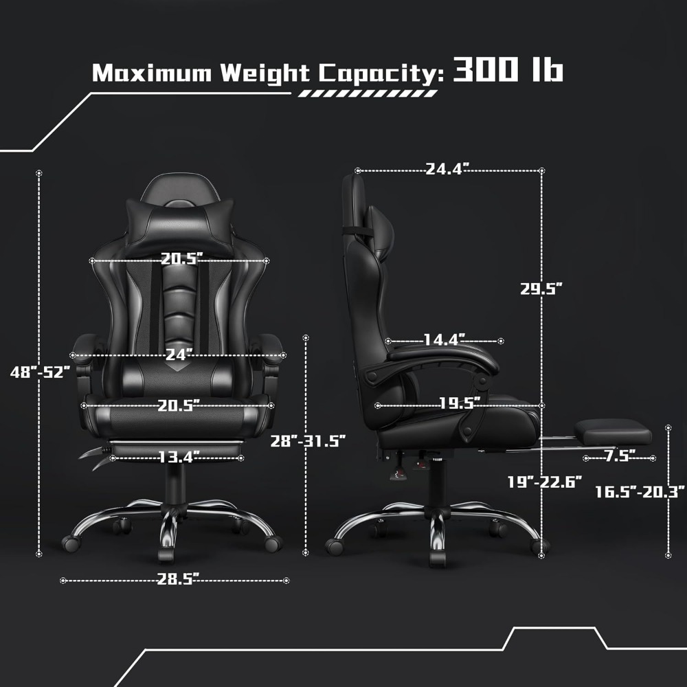 เก้าอี้เกมมิ่งหนัง PU ที่นั่งส - Gaming Chair Lumbar Pillow บทวิจารณ์และราคา