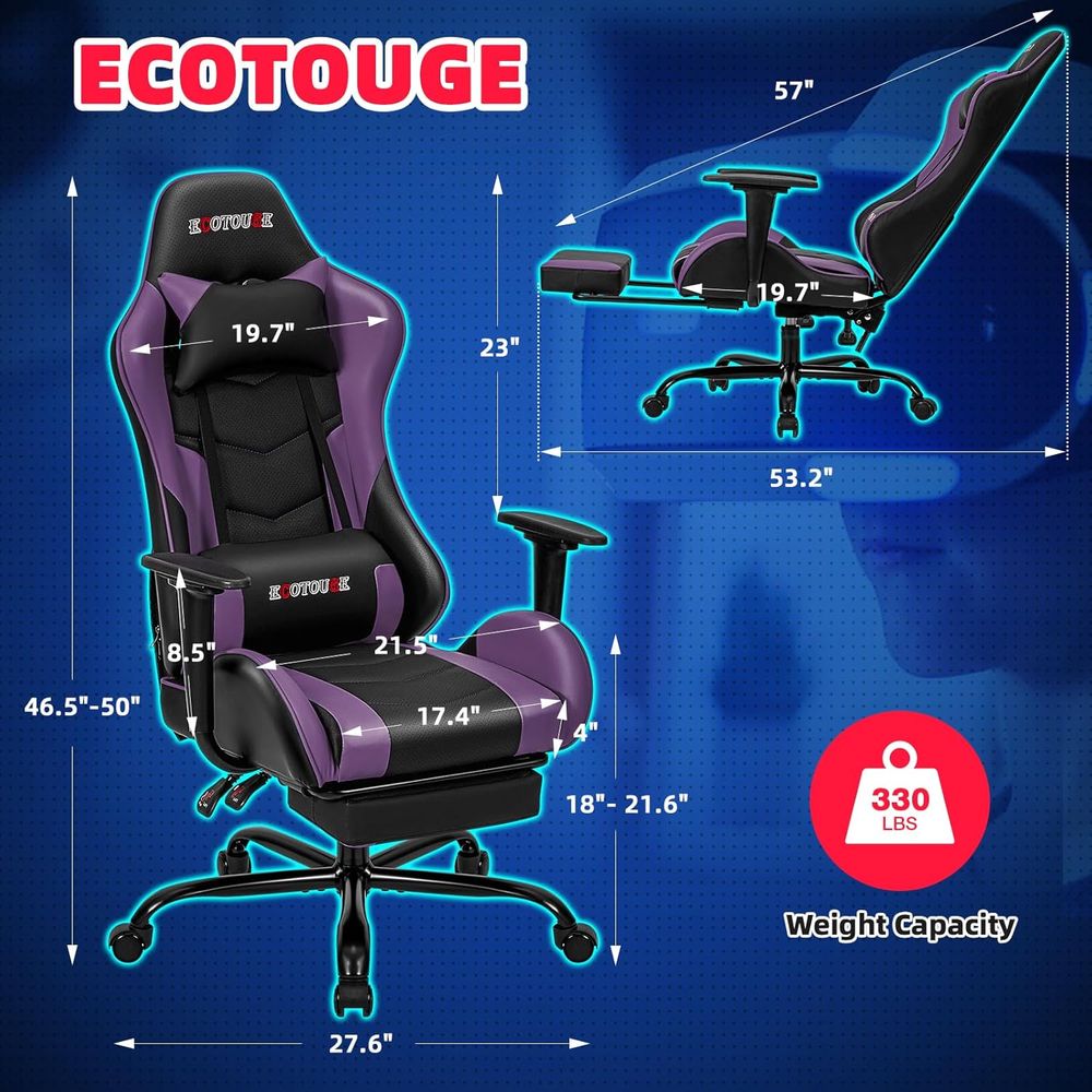เก้าอี้เกมมิ่งสไตล์เรซซิ่งพร้อ - Gaming Chair Lumbar Pillow บทวิจารณ์และราคา