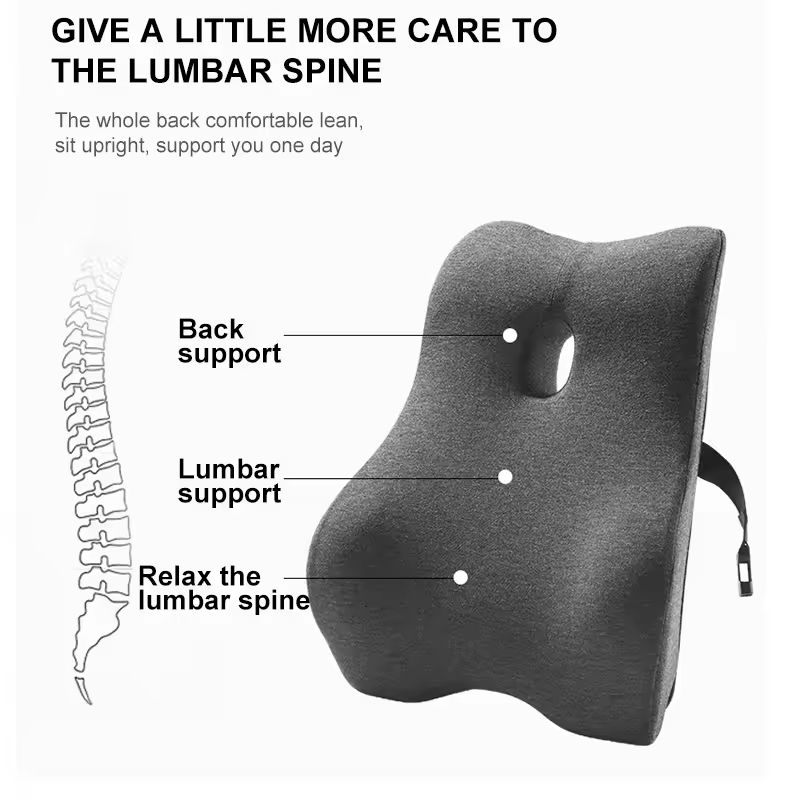 หมอนรองเอวสำหรับสำนักงาน หมอนร - Gaming Chair Lumbar Pillow บทวิจารณ์และราคา