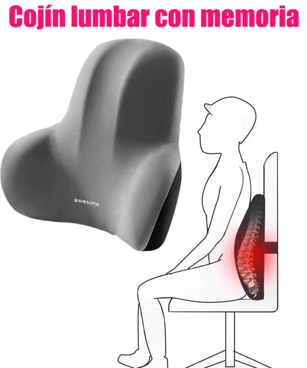 หน่วยความจําโฟมเบาะหลังเอวสําห - Gaming Chair Lumbar Pillow บทวิจารณ์และราคา