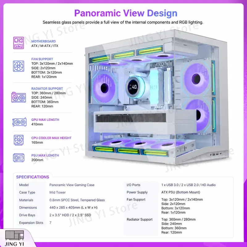 เคสคอมพิวเตอร์ New O11 Dynamic - Pc Gaming Itx บทวิจารณ์และราคา