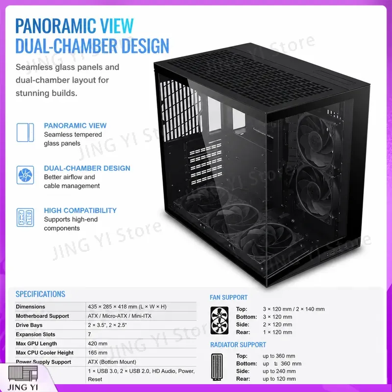 เคสคอมพิวเตอร์ New O11 Dynamic - Pc Gaming Itx บทวิจารณ์และราคา