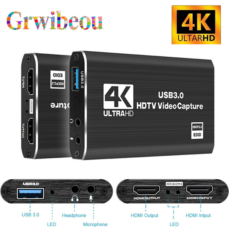 การ์ดบันทึกวิดีโอ 4K USB 3.0 ร - Sound Card Usb บทวิจารณ์และราคา
