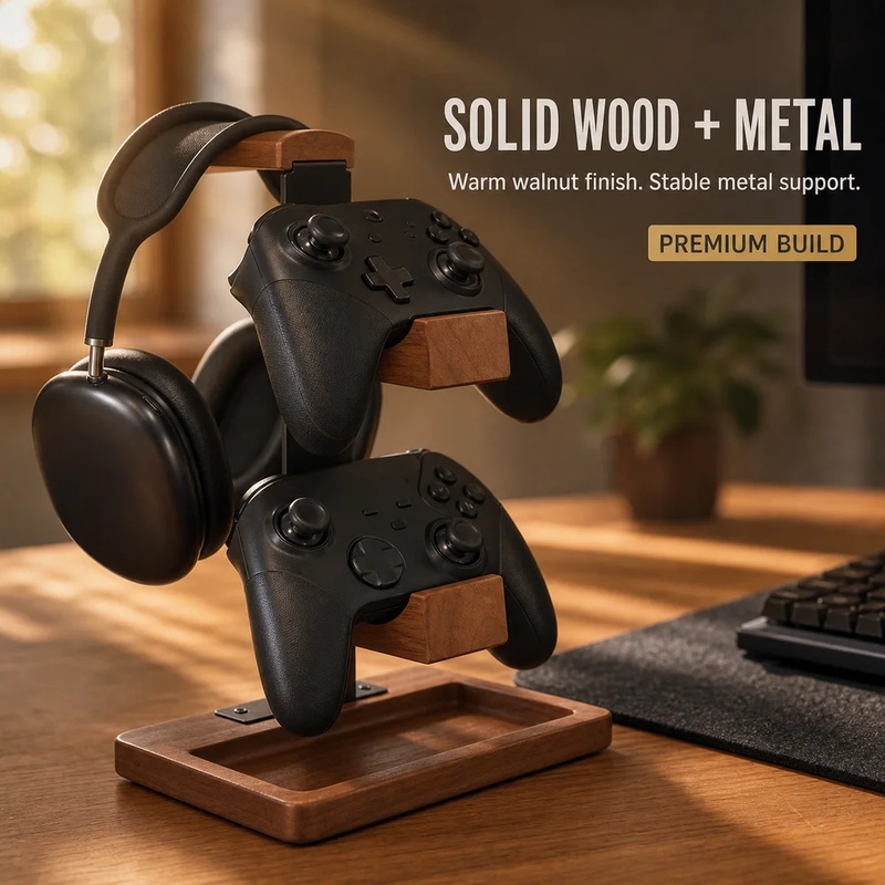 ขาตั้งหูฟังไม้ ที่วางหูฟังเกมม - Pc Gaming Earphones บทวิจารณ์และราคา