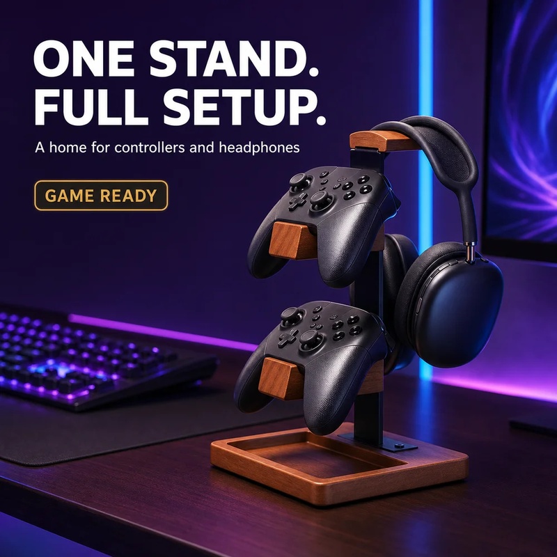 ขาตั้งหูฟังไม้ ที่วางหูฟังเกมม - Pc Gaming Earphones บทวิจารณ์และราคา
