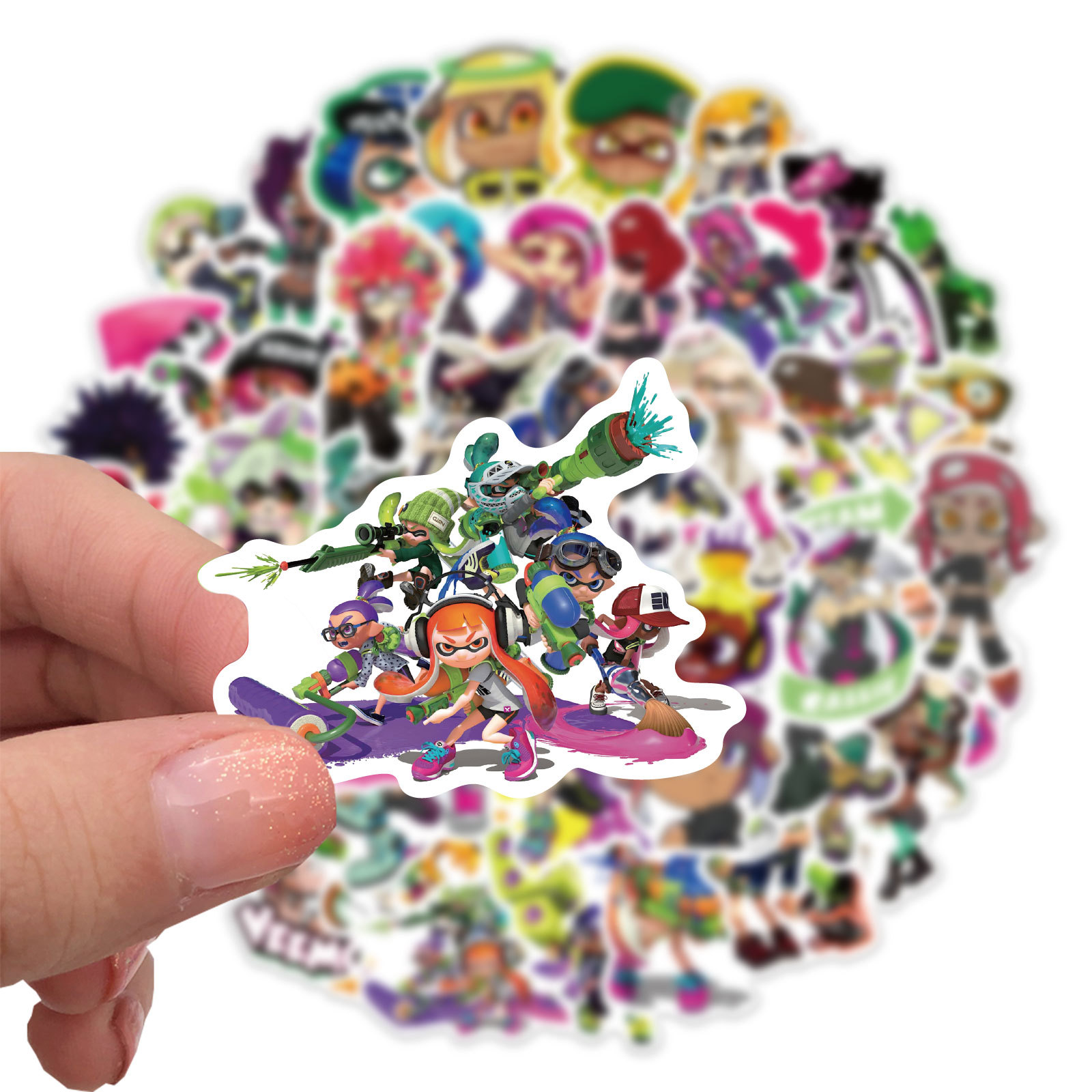 10/30/50pcs เกม Splatoon สเก็ต - Pc Gaming Girl บทวิจารณ์และราคา