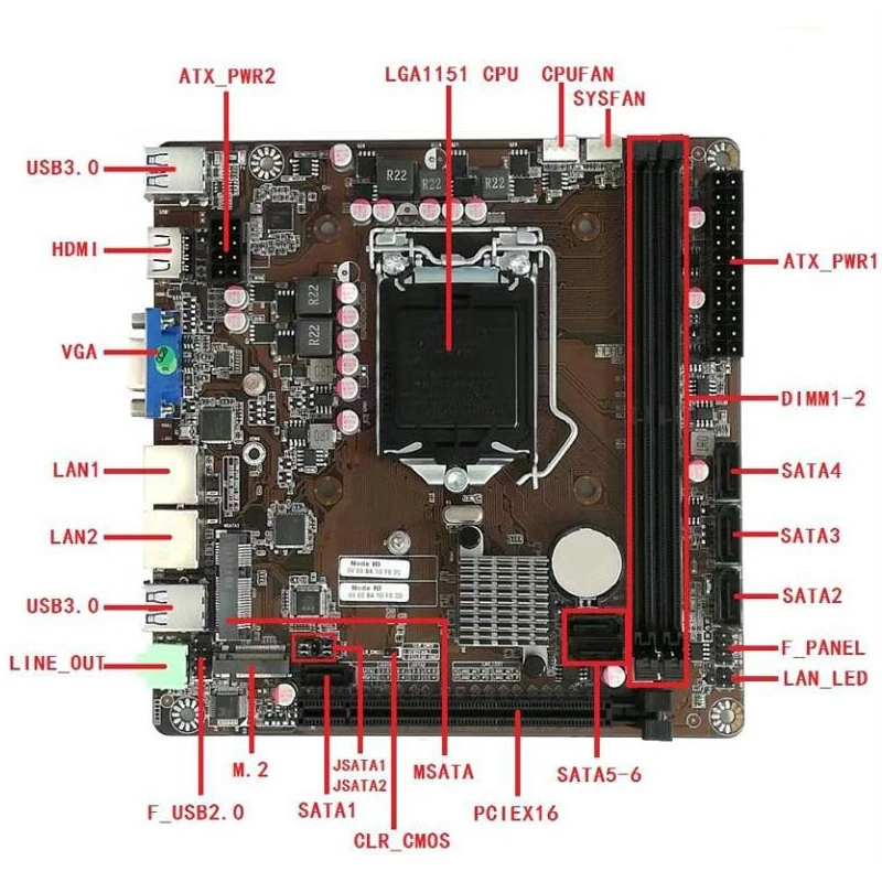 B365 มินิ-ITX เมนบอร์ด LGA 115 - Pc Gaming Itx บทวิจารณ์และราคา