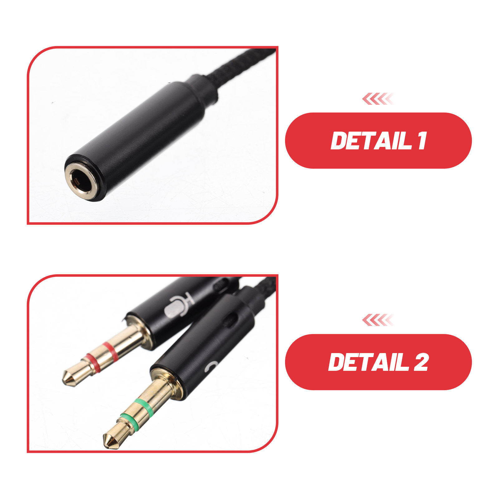 อะแดปเตอร์หูฟังแบบ Y Splitter  - Pc Gaming Earphones บทวิจารณ์และราคา
