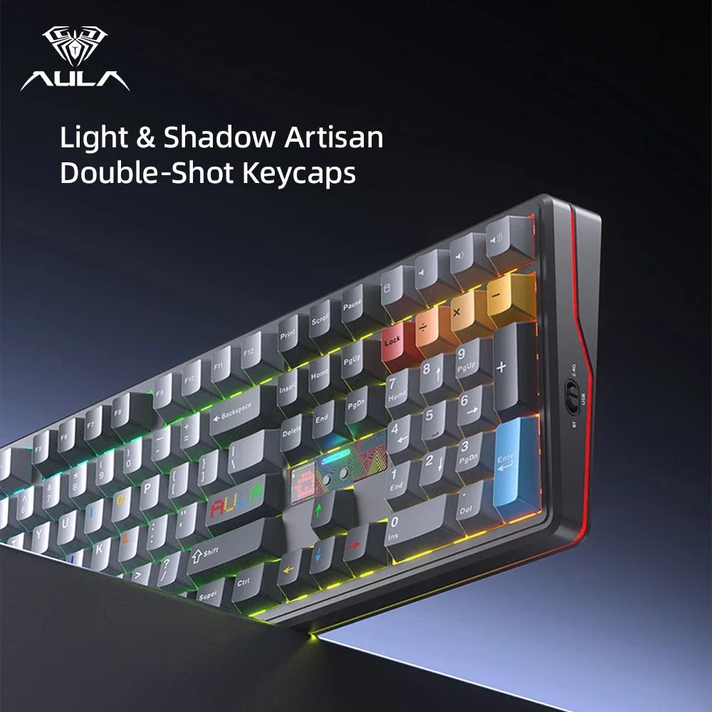 คีย์บอร์ดเกมมิ่ง AULA F108 Pro - Pc Gaming Uk บทวิจารณ์และราคา