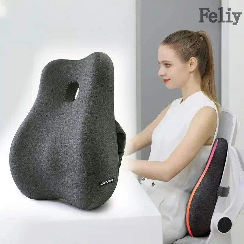 หน่วยความจําโฟมรถที่นั่งสนับสน - Gaming Chair Lumbar Pillow บทวิจารณ์และราคา